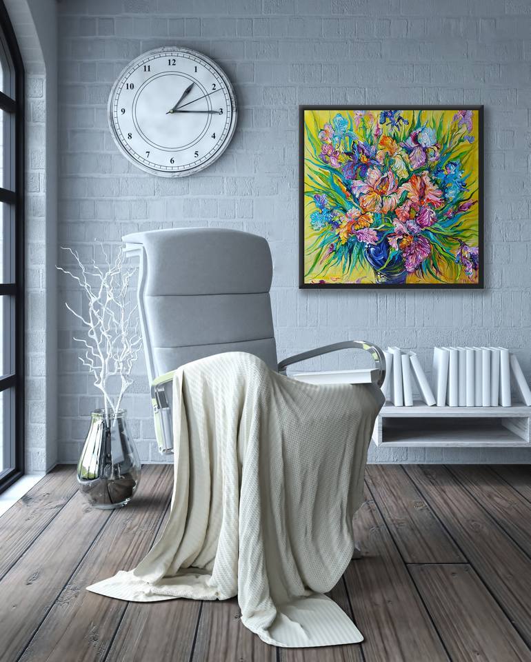 Original Floral Painting by Lada Stukan