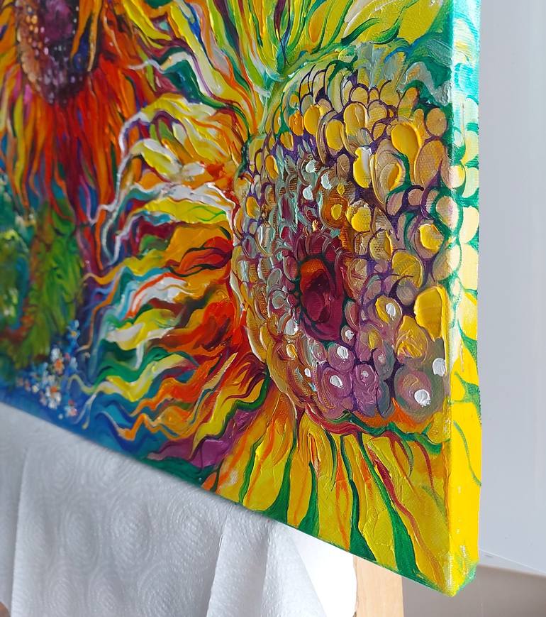 Original Floral Painting by Lada Stukan