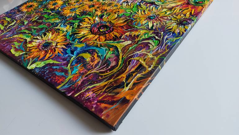 Original Art Deco Landscape Painting by Lada Stukan