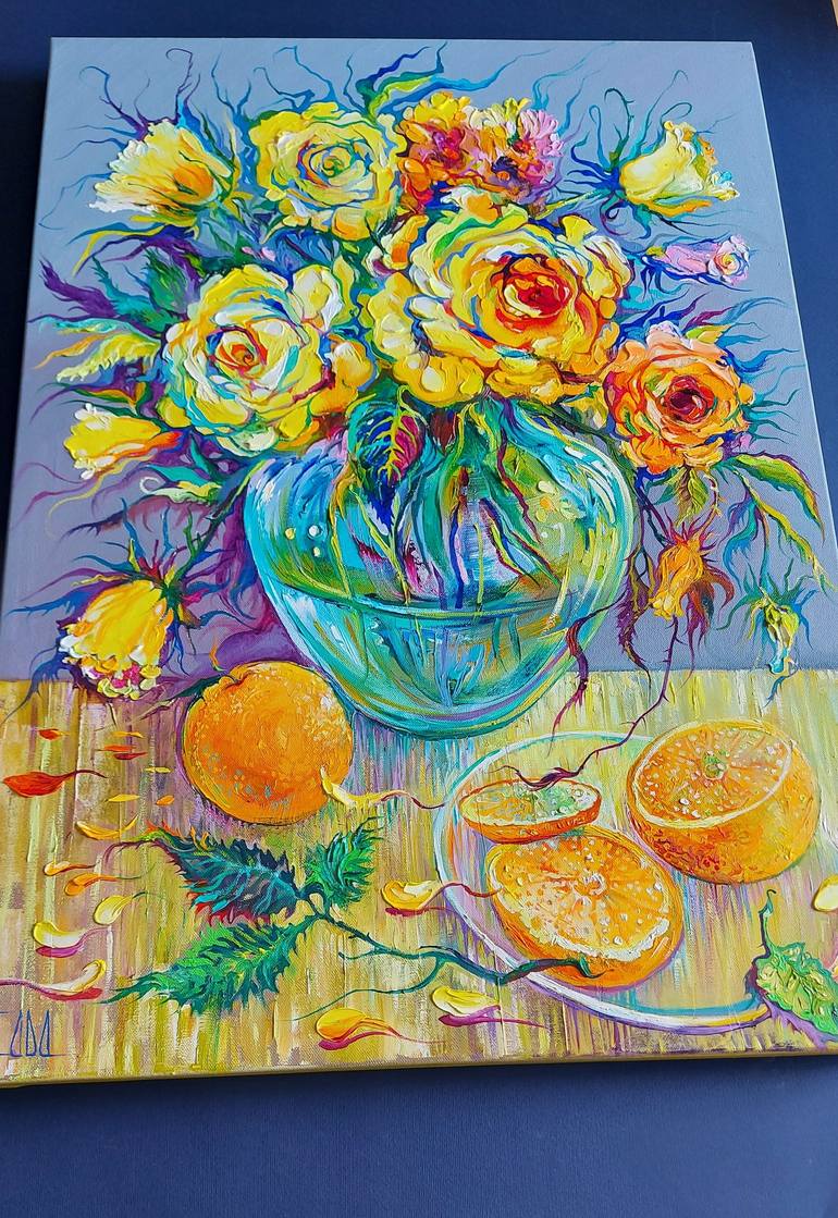 Original Still Life Painting by Lada Stukan