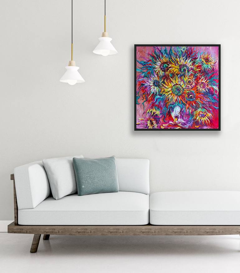 Original Floral Painting by Lada Stukan