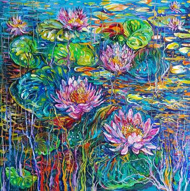 Original Expressionism Floral Paintings by Lada Stukan