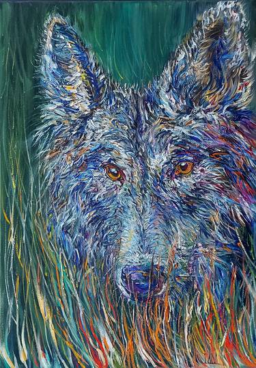 Original Impressionism Animal Paintings by Lada Stukan