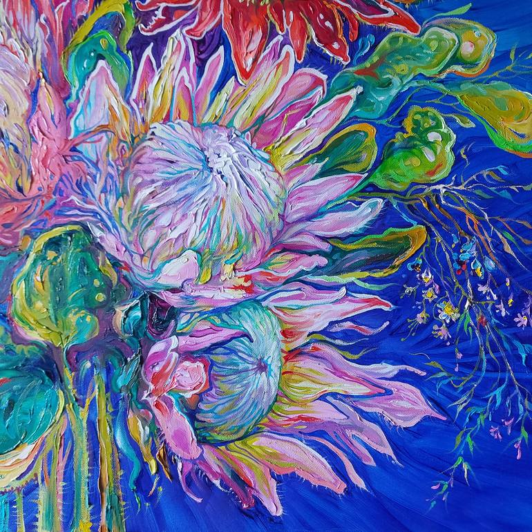 Original Floral Painting by Lada Stukan