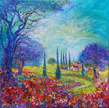 Original Impressionism Landscape Paintings by Lada Stukan