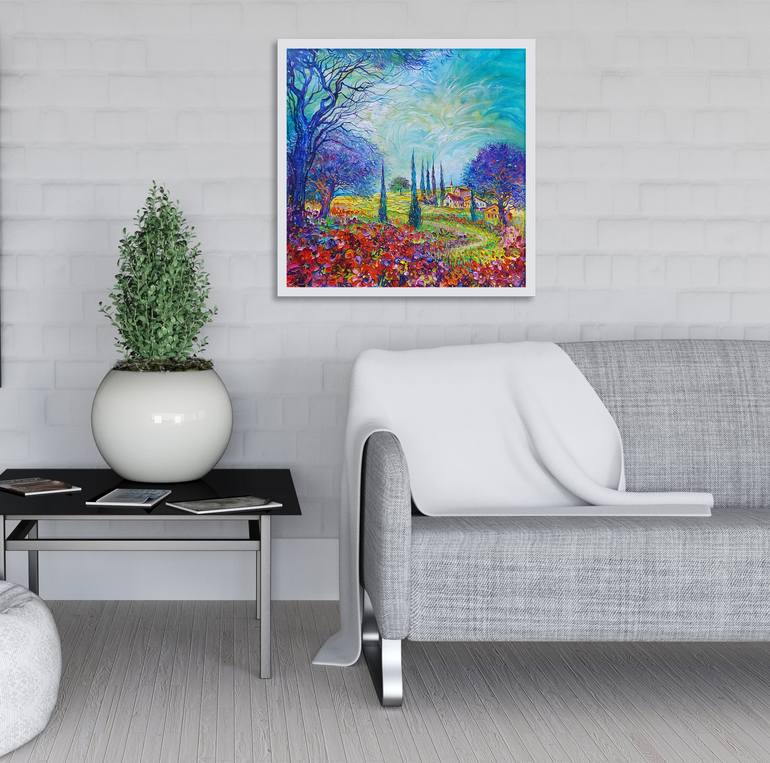 Original Contemporary Landscape Painting by Lada Stukan