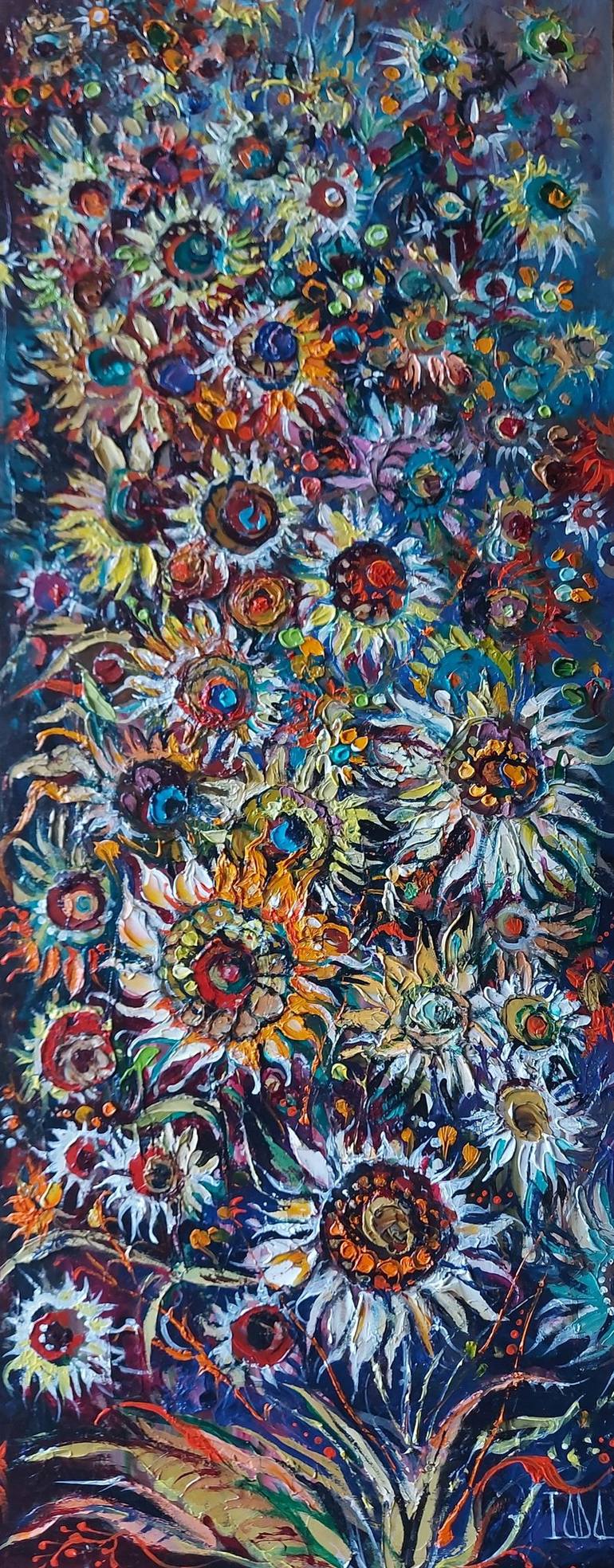 Original Floral Painting by Lada Stukan