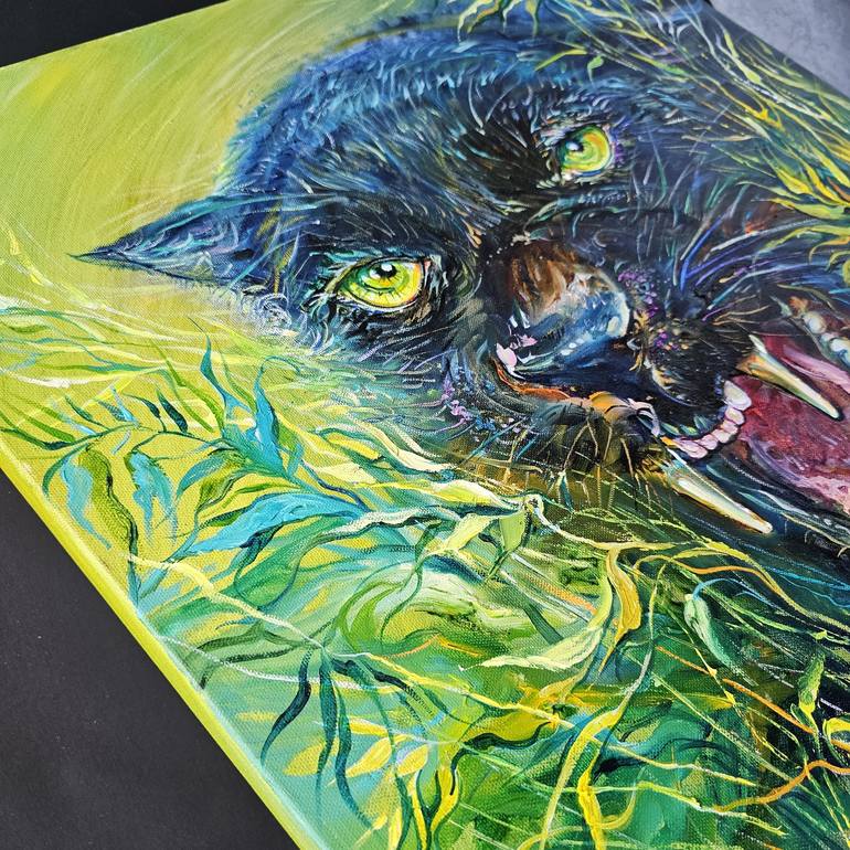 Original Animal Painting by Lada Stukan