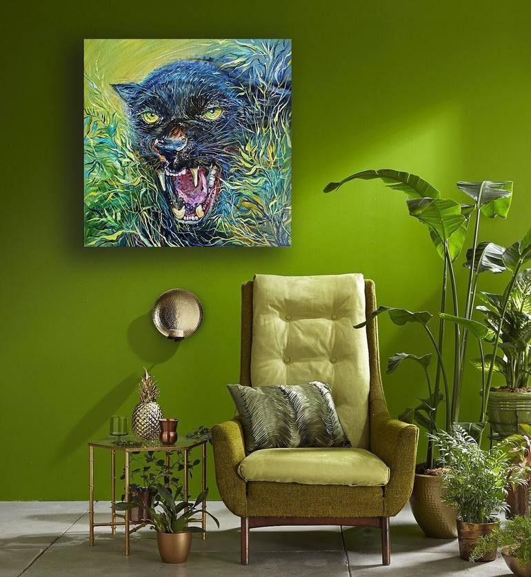 Original Contemporary Animal Painting by Lada Stukan