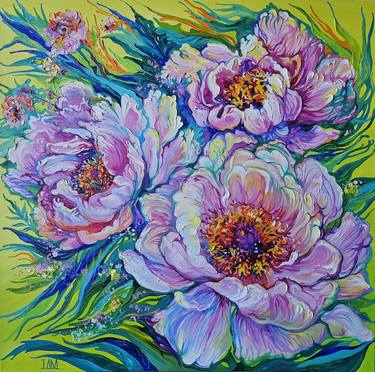 Original Floral Paintings by Lada Stukan