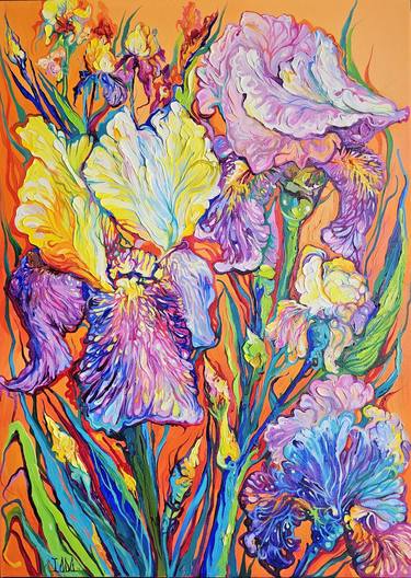 Original Floral Paintings by Lada Stukan