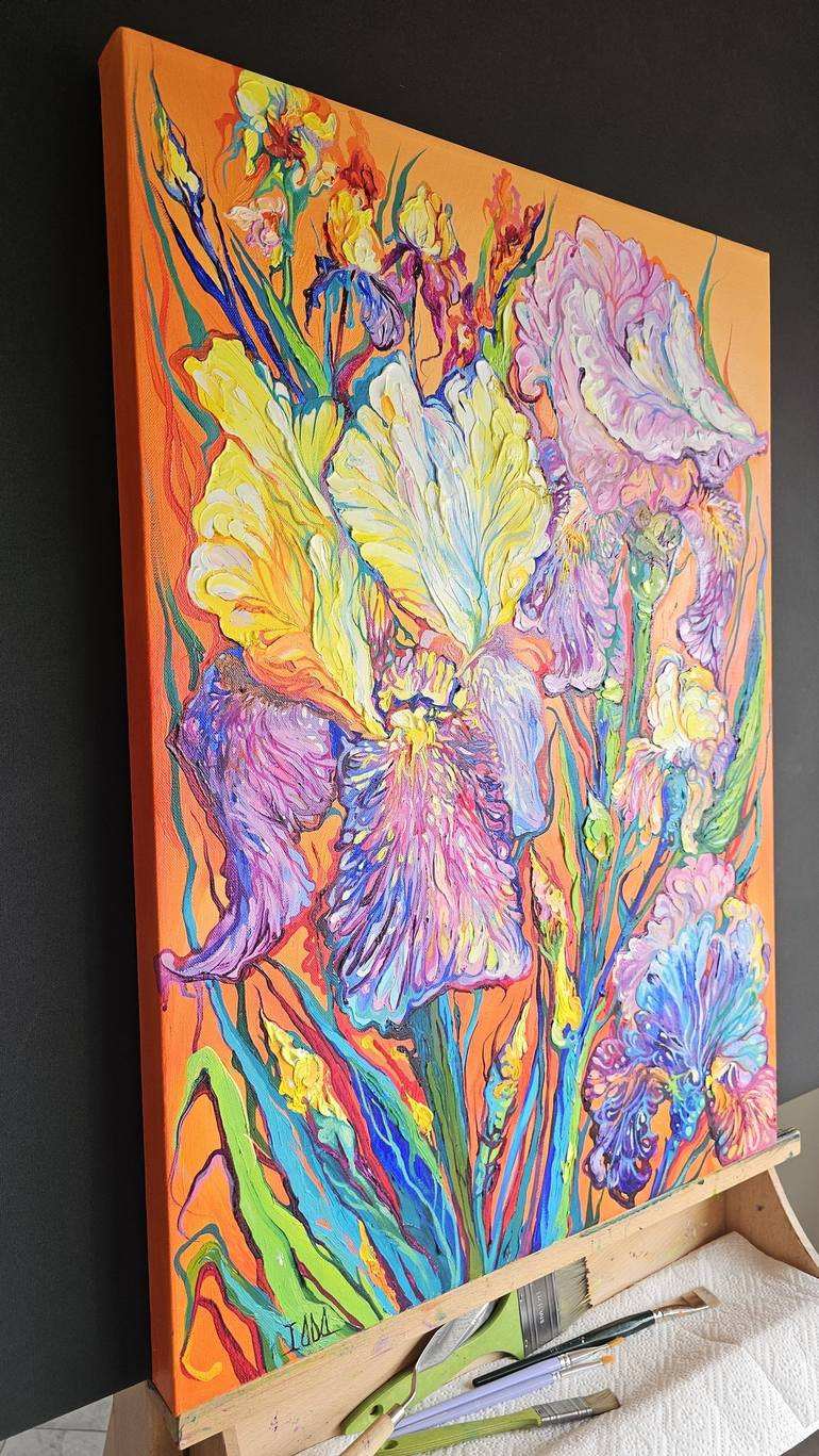 Original Floral Painting by Lada Stukan