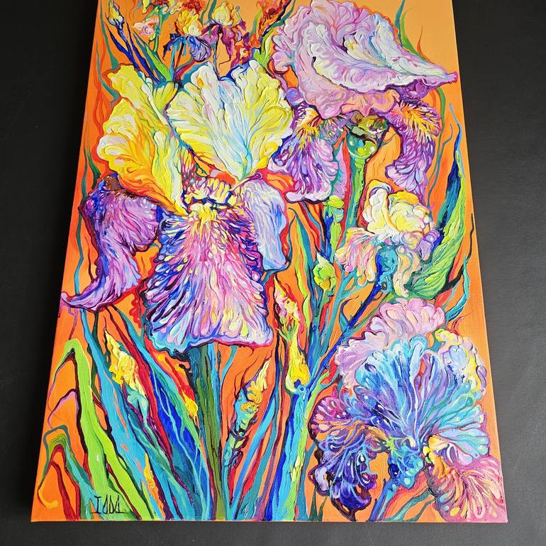 Original Floral Painting by Lada Stukan