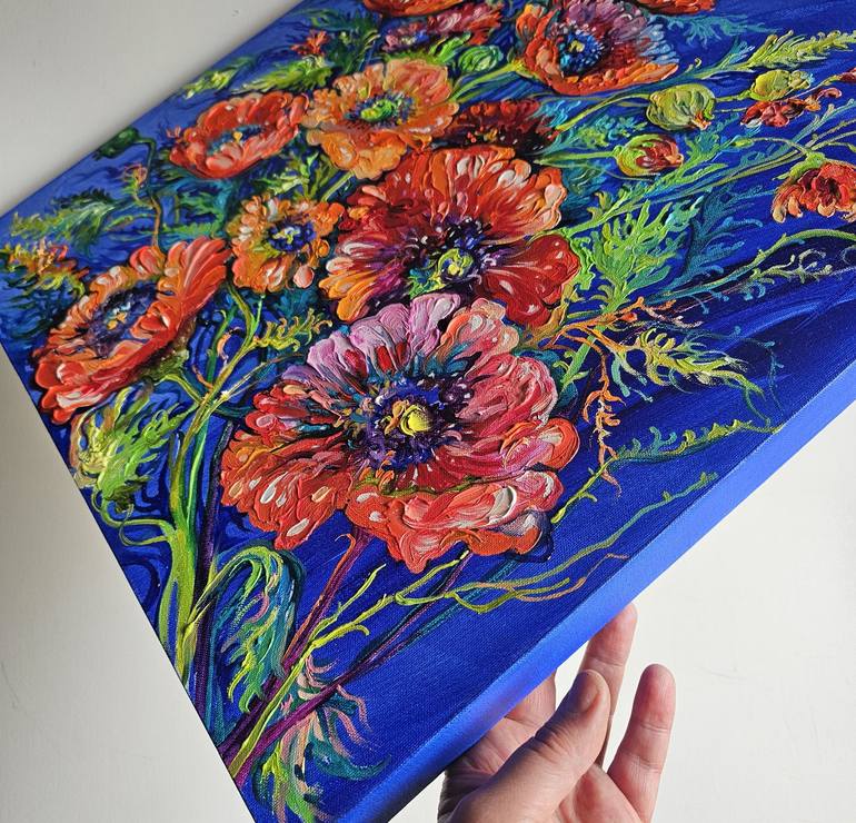 Original Floral Painting by Lada Stukan