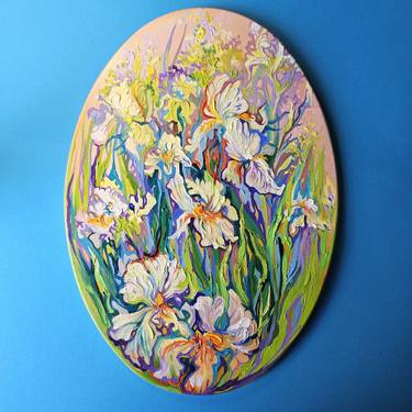 Original Abstract Floral Paintings by Lada Stukan