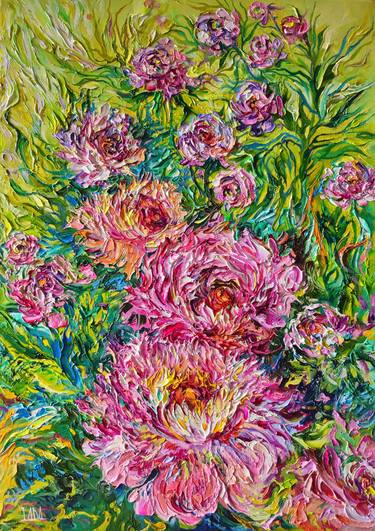 Original Impressionism Floral Paintings by Lada Stukan