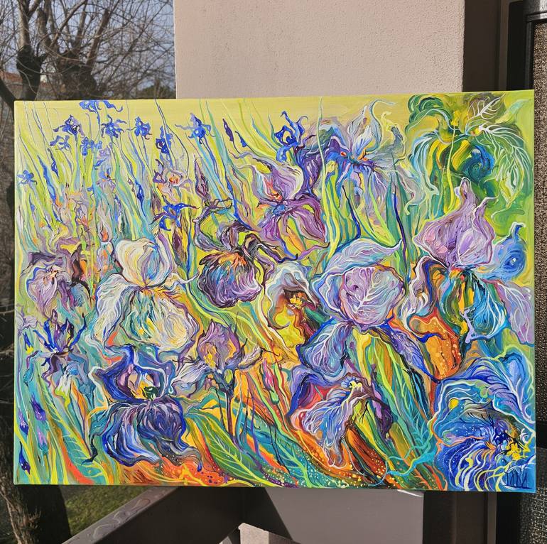 Original Impressionism Landscape Painting by Lada Stukan