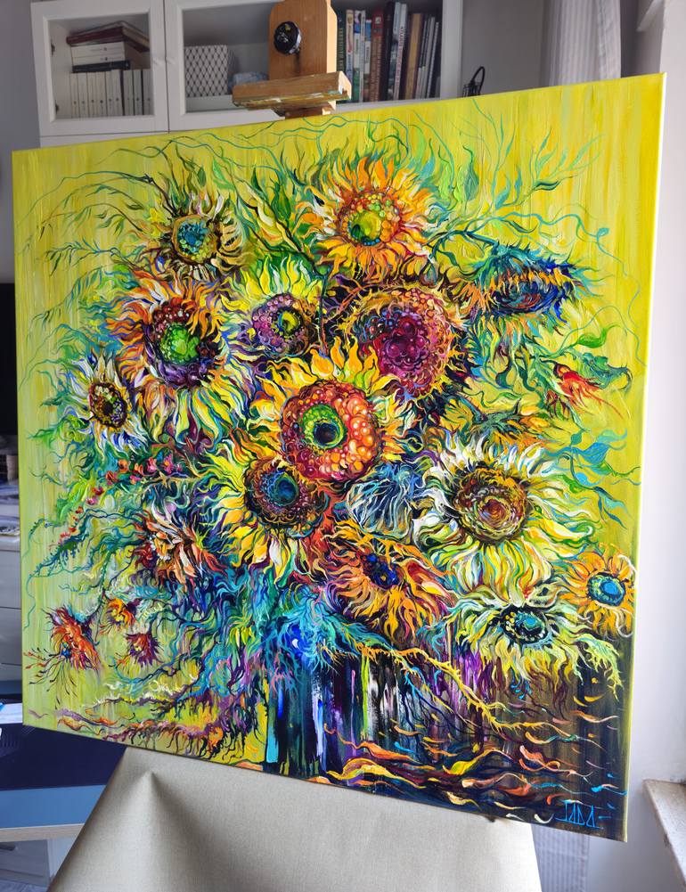 Original Art Deco Still Life Painting by Lada Stukan