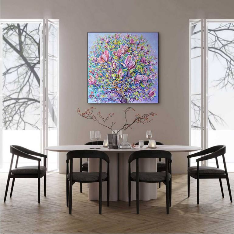 Original Impressionism Nature Painting by Lada Stukan