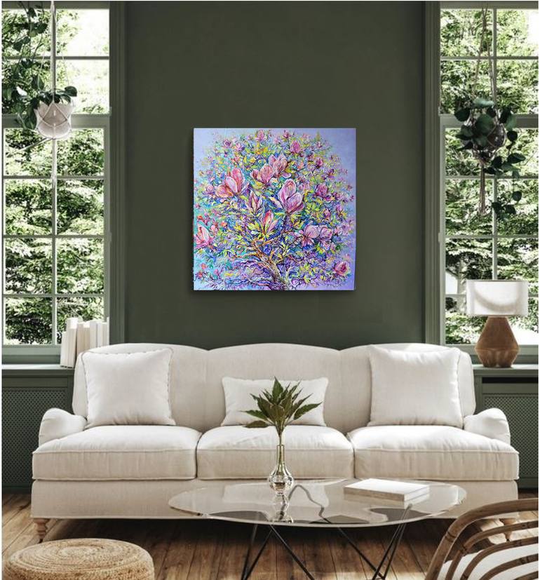 Original Impressionism Nature Painting by Lada Stukan