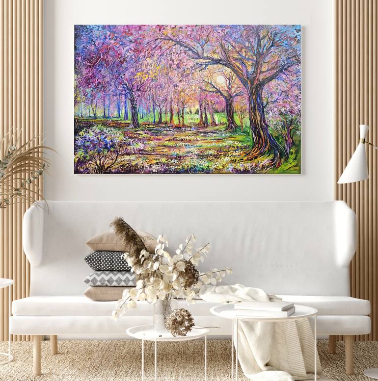 Original Impressionism Landscape Painting by Lada Stukan