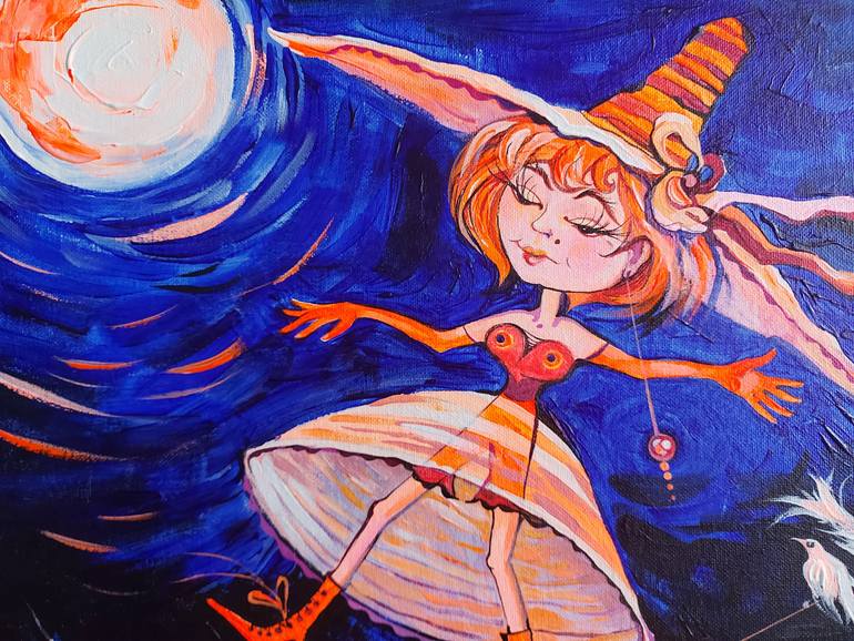 Original Impressionism Fantasy Painting by Lada Stukan