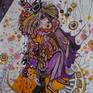 A Woman and her Cat: 16,34x11,60in; watercolor, acrylic and black liner on Fabriano paper.
Original artwork signed and dated on the front and on the back of paper.
All of my works come a certificate of autenticity signed by me.