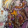 A Woman and her Cat: 16,34x11,60in; watercolor, acrylic and black liner on Fabriano paper.
Original artwork signed and dated on the front and on the back of paper.
All of my works come a certificate of autenticity signed by me.