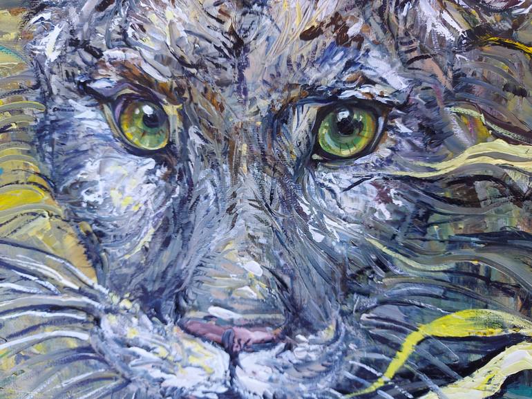 Original Impressionism Animal Painting by Lada Stukan