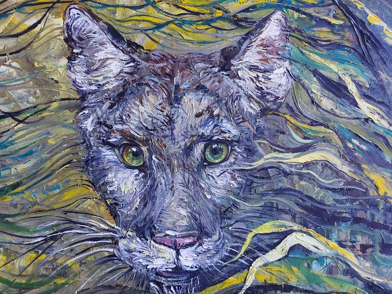 Original Impressionism Animal Painting by Lada Stukan