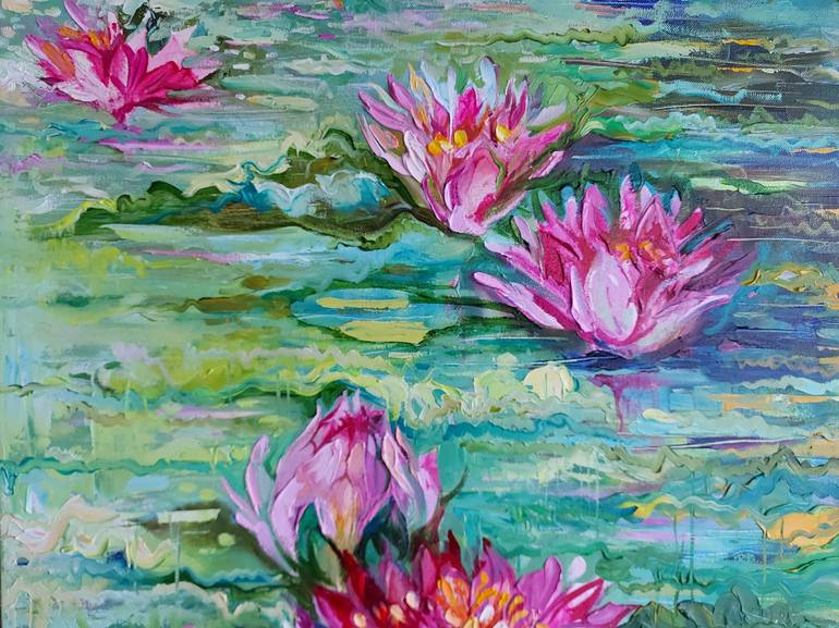 Original Floral Painting by Lada Stukan