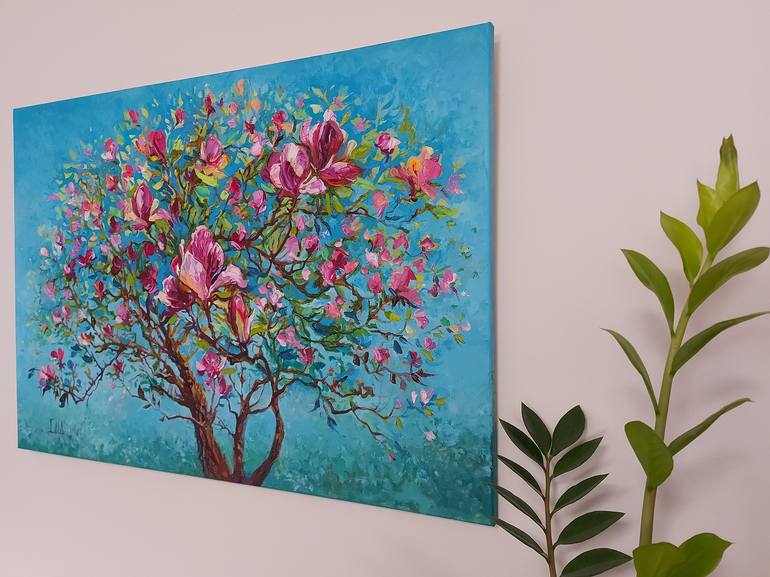 Original Floral Painting by Lada Stukan