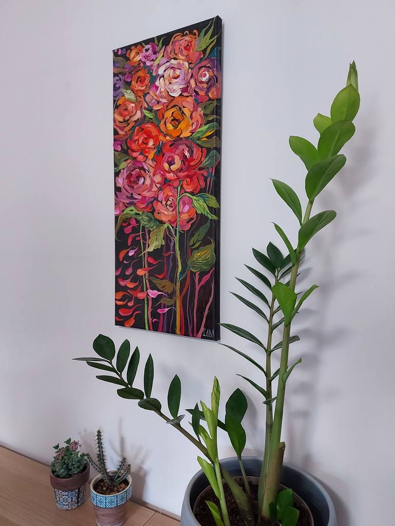 Original Floral Painting by Lada Stukan