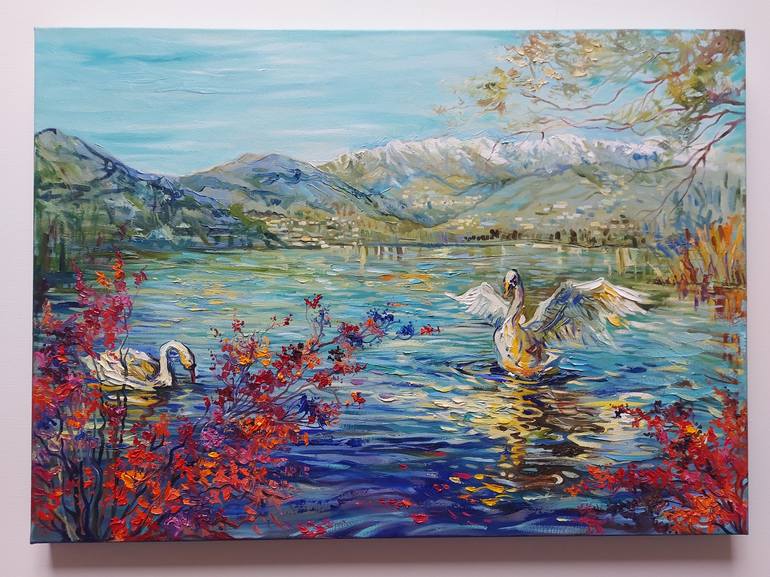 Original Realism Landscape Painting by Lada Stukan