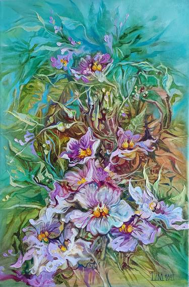 Original Realism Floral Paintings by Lada Stukan