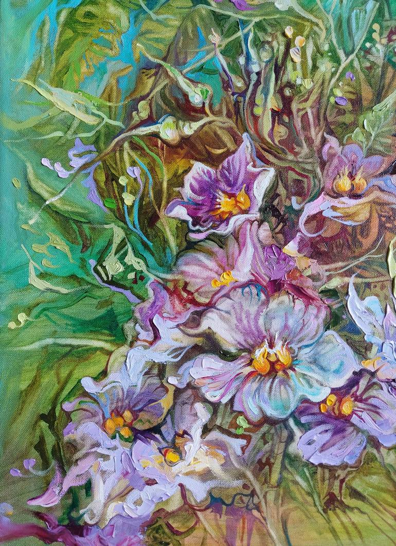 Original Floral Painting by Lada Stukan