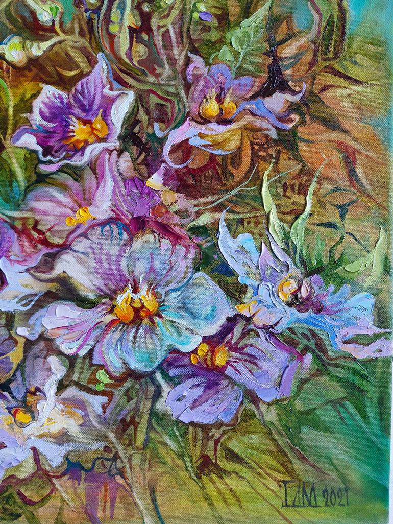 Original Realism Floral Painting by Lada Stukan