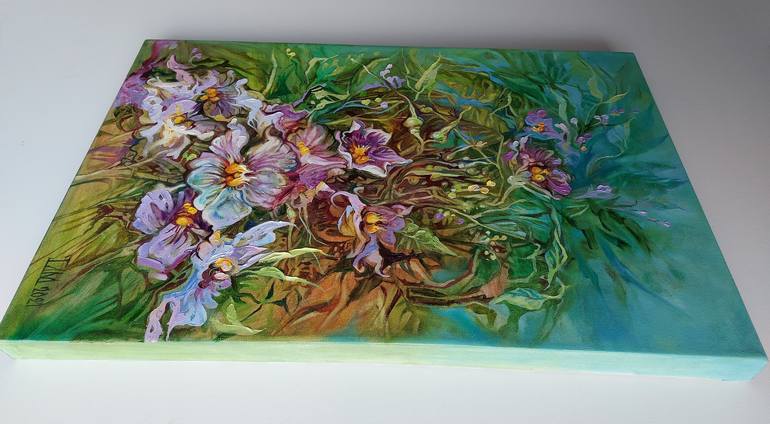 Original Floral Painting by Lada Stukan