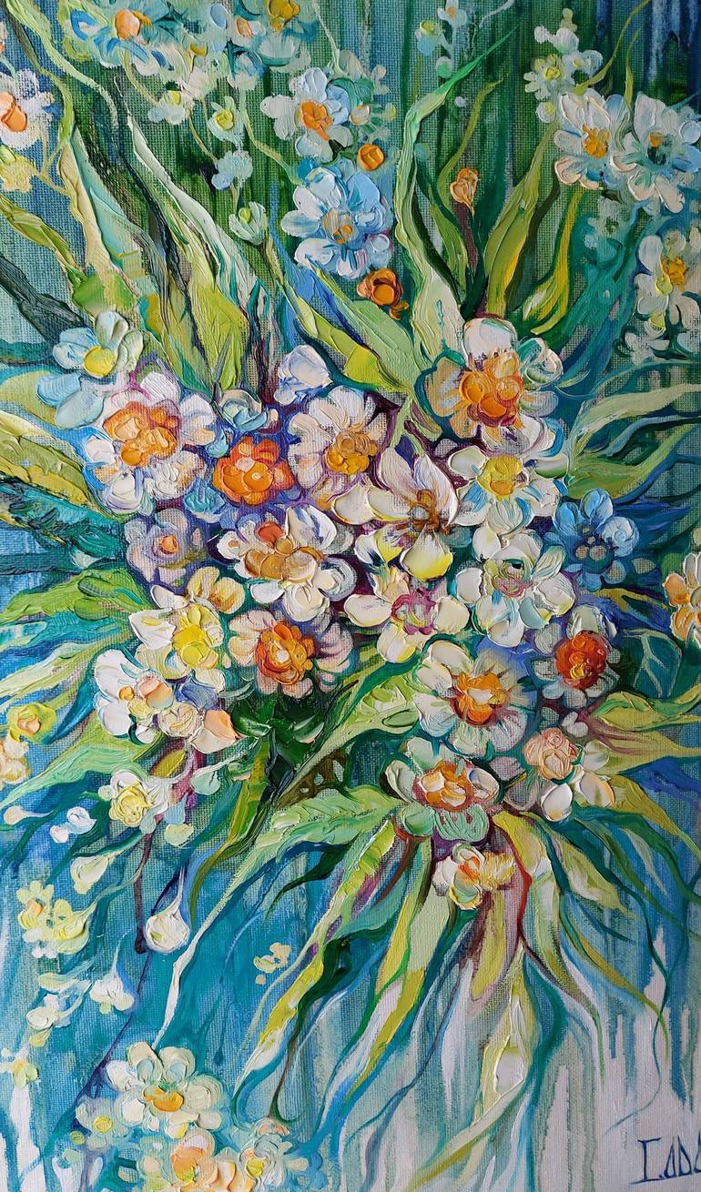 Original Floral Painting by Lada Stukan