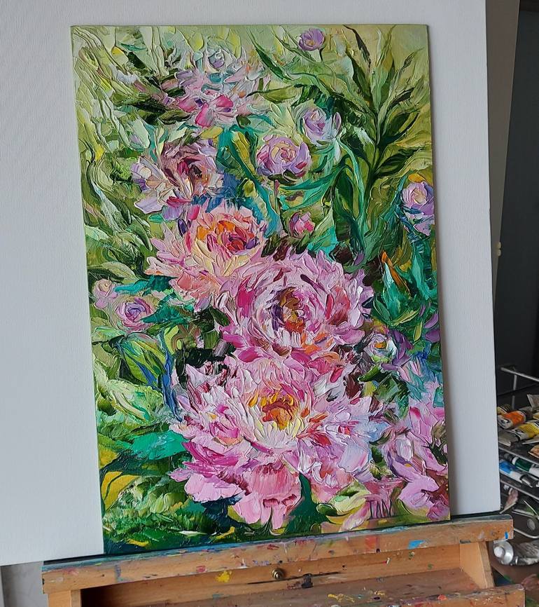 Original Floral Painting by Lada Stukan