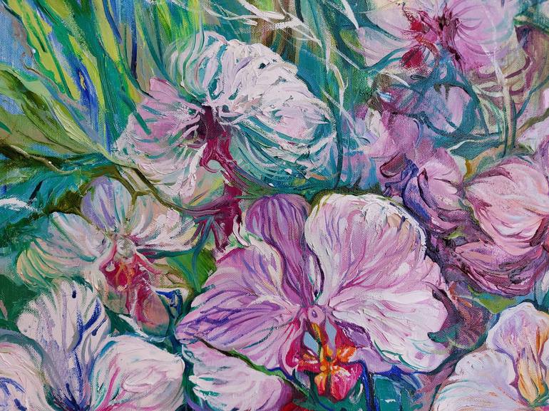 Original Floral Painting by Lada Stukan