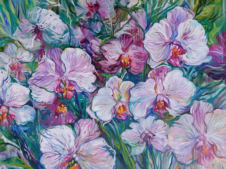 Original Floral Painting by Lada Stukan