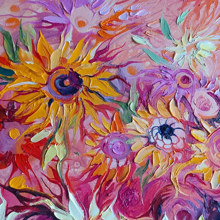 Original Floral Painting by Lada Stukan