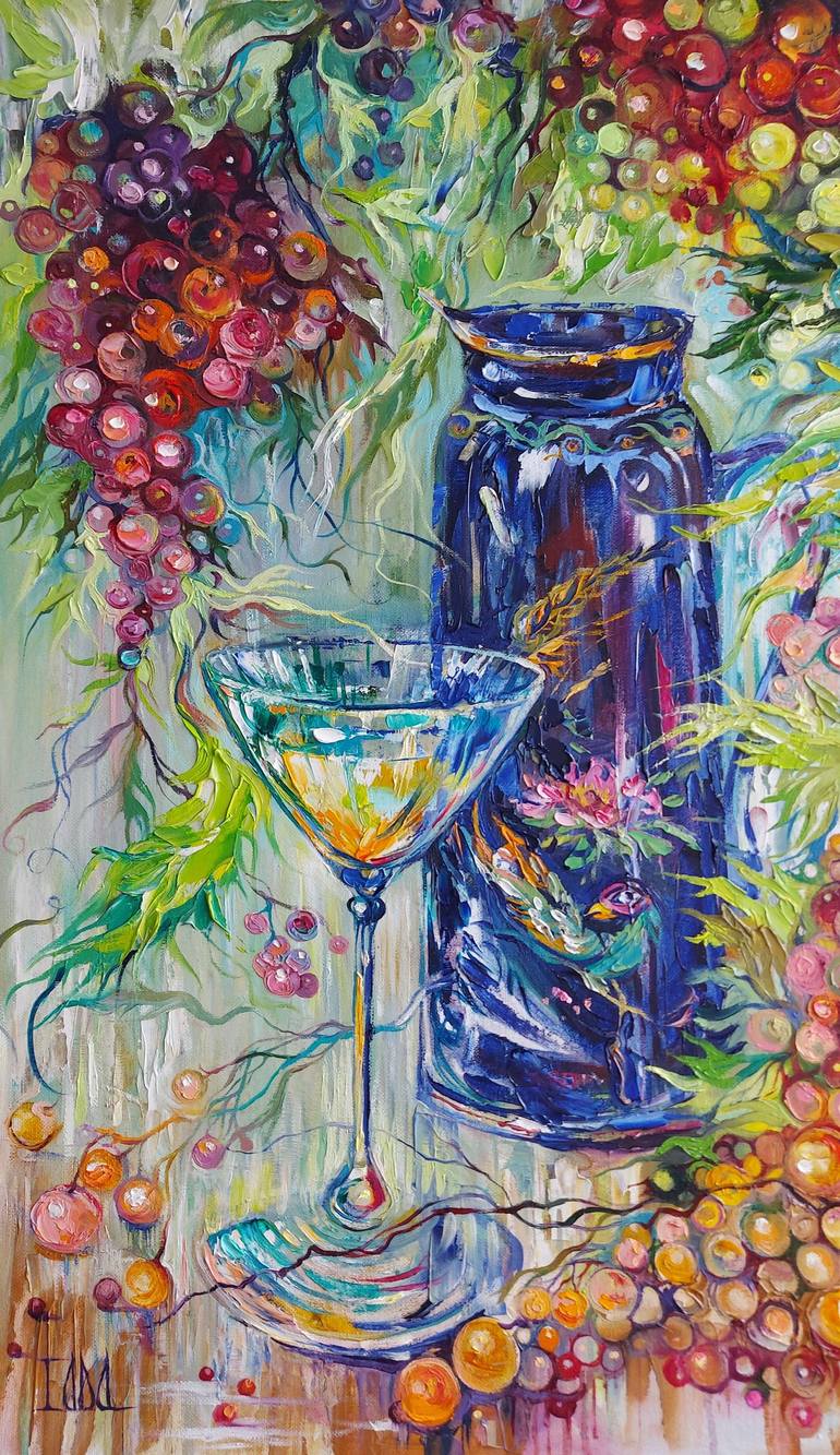 Original Realism Still Life Painting by Lada Stukan