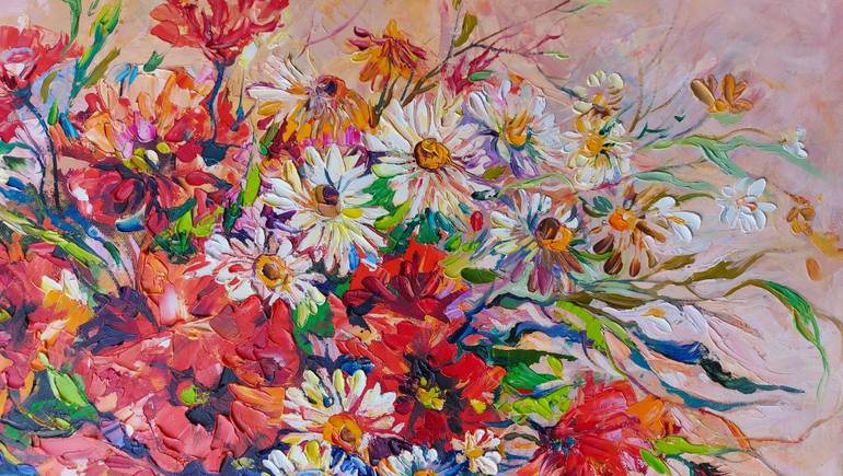 Original Art Deco Still Life Painting by Lada Stukan