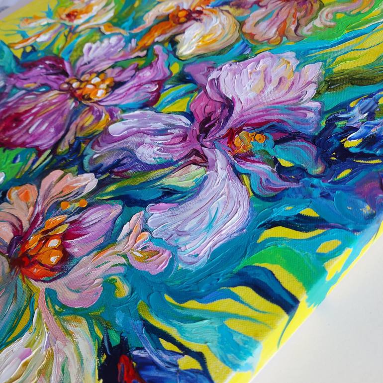 Original Floral Painting by Lada Stukan