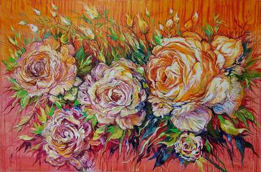 Original Impressionism Floral Paintings by Lada Stukan