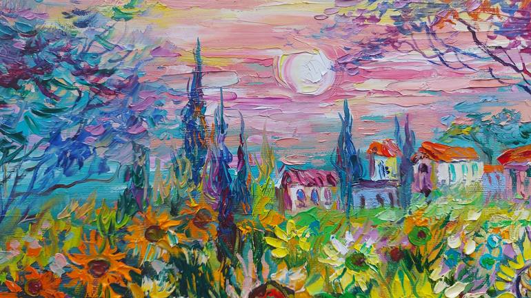 Original Landscape Painting by Lada Stukan