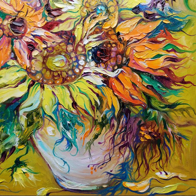 Original Floral Painting by Lada Stukan