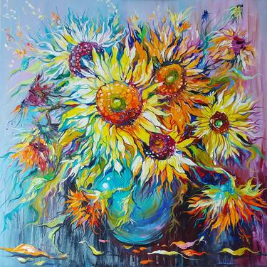 Original Impressionism Floral Paintings by Lada Stukan